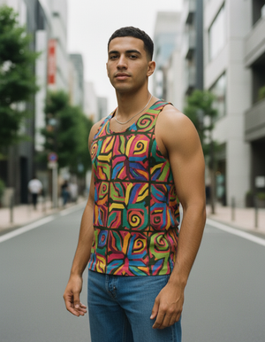 Men's Lime Tango tank tops