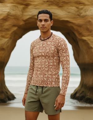 Men's Coffee Bean Chord men's rashguards
