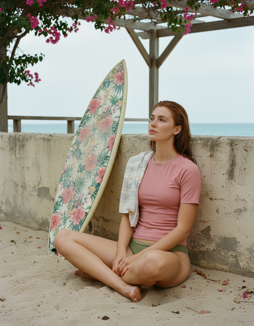 Tea Rose Rash Guard Men's Rashguard — Lolekai