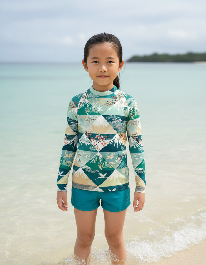 Rashguard — Kids Transformative Teal Zenith