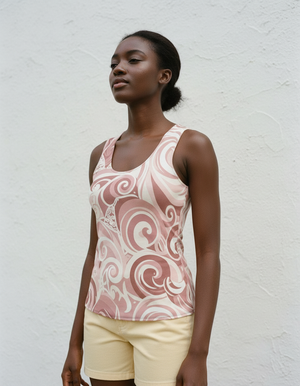 Dusty Rose Tide Tank Top Women's Tank Top — Dripper
