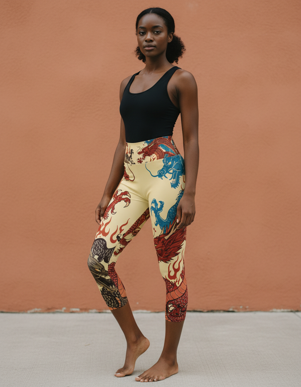 Dragon's Lair capri yoga leggings