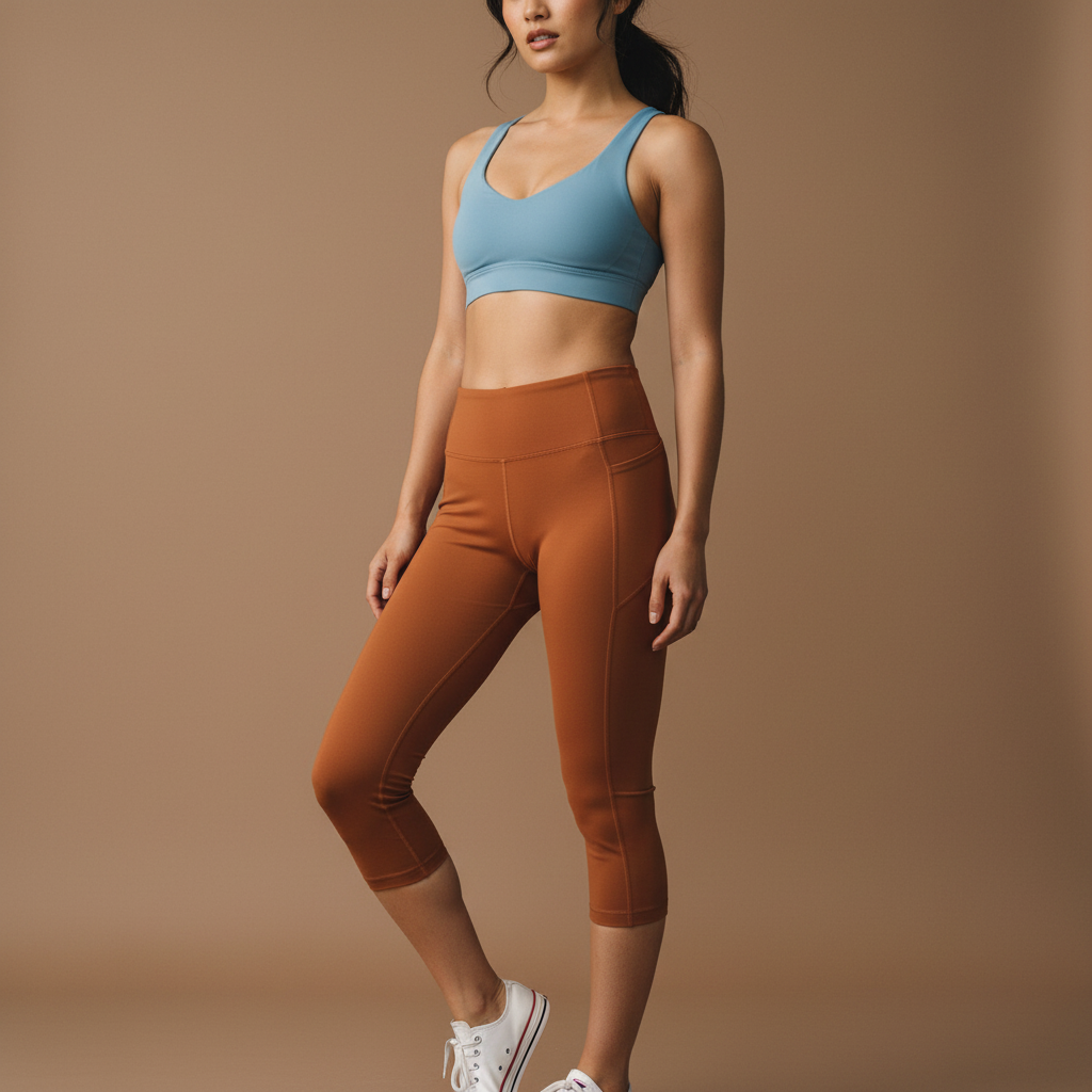 Capri Leggings in Copper