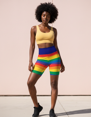 Prism Yoga Shorts Yoga Shorts — Dripper