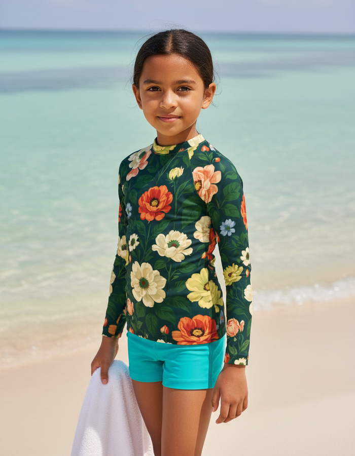 Rashguard — Kids Runway Emerald Elysium