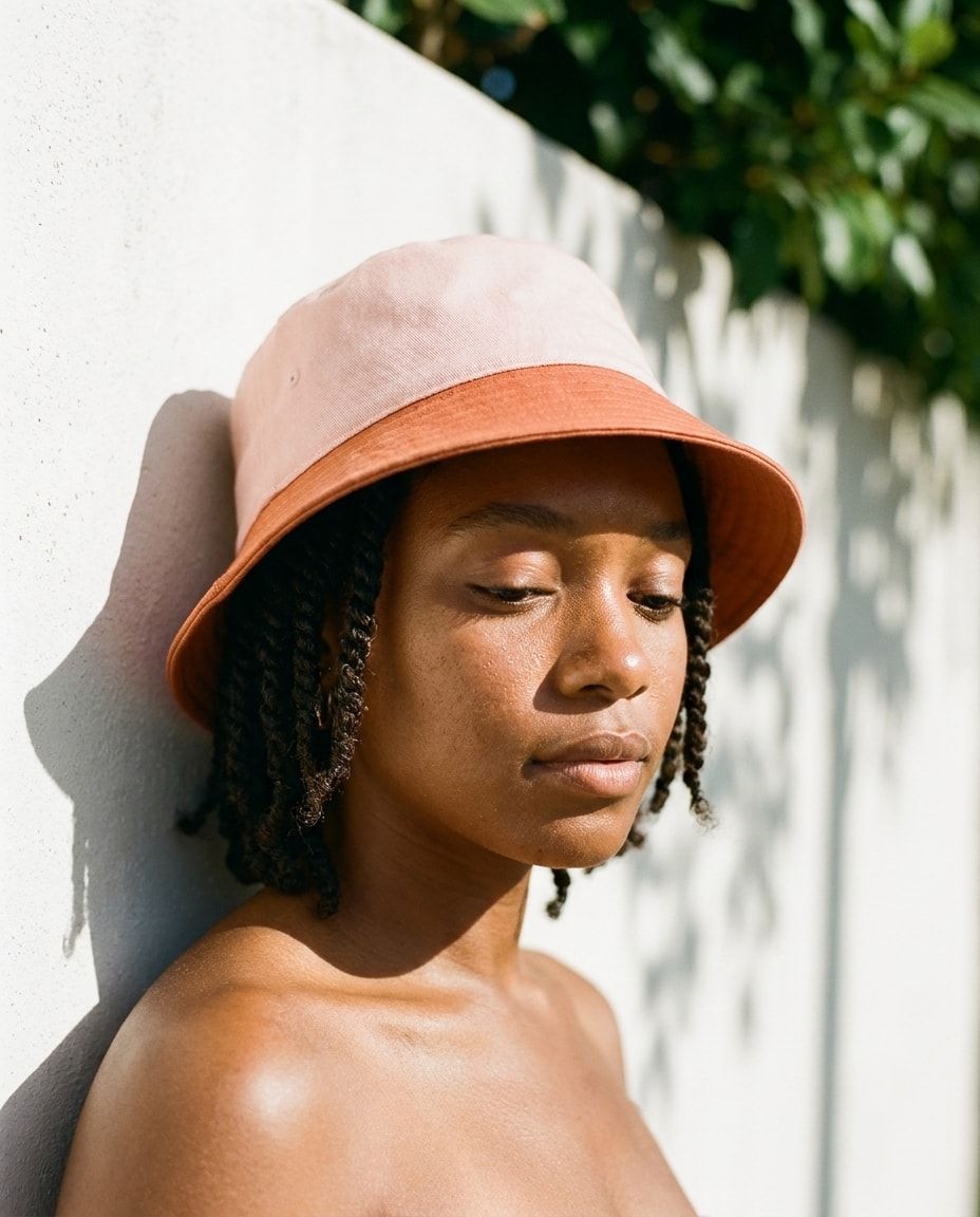 Dusty Rose & Clay bucket hats