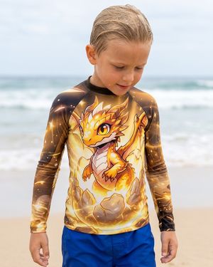 Boys Light Baby Dragon boys rashguards
