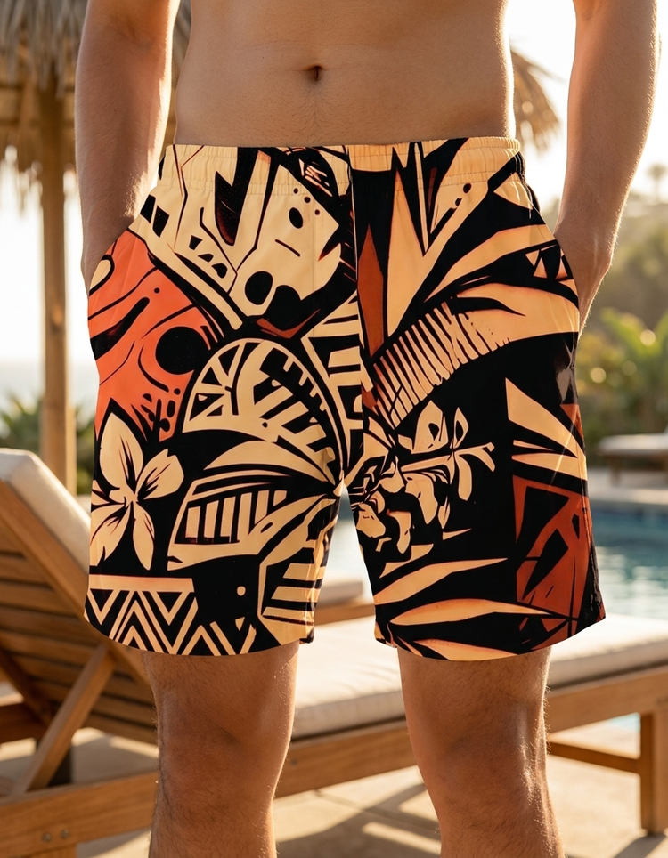 Lani Lehua men's swim trunks