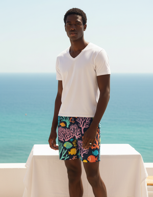Azure Men's Swim Trunks Men's Swim Trunks — Dripper