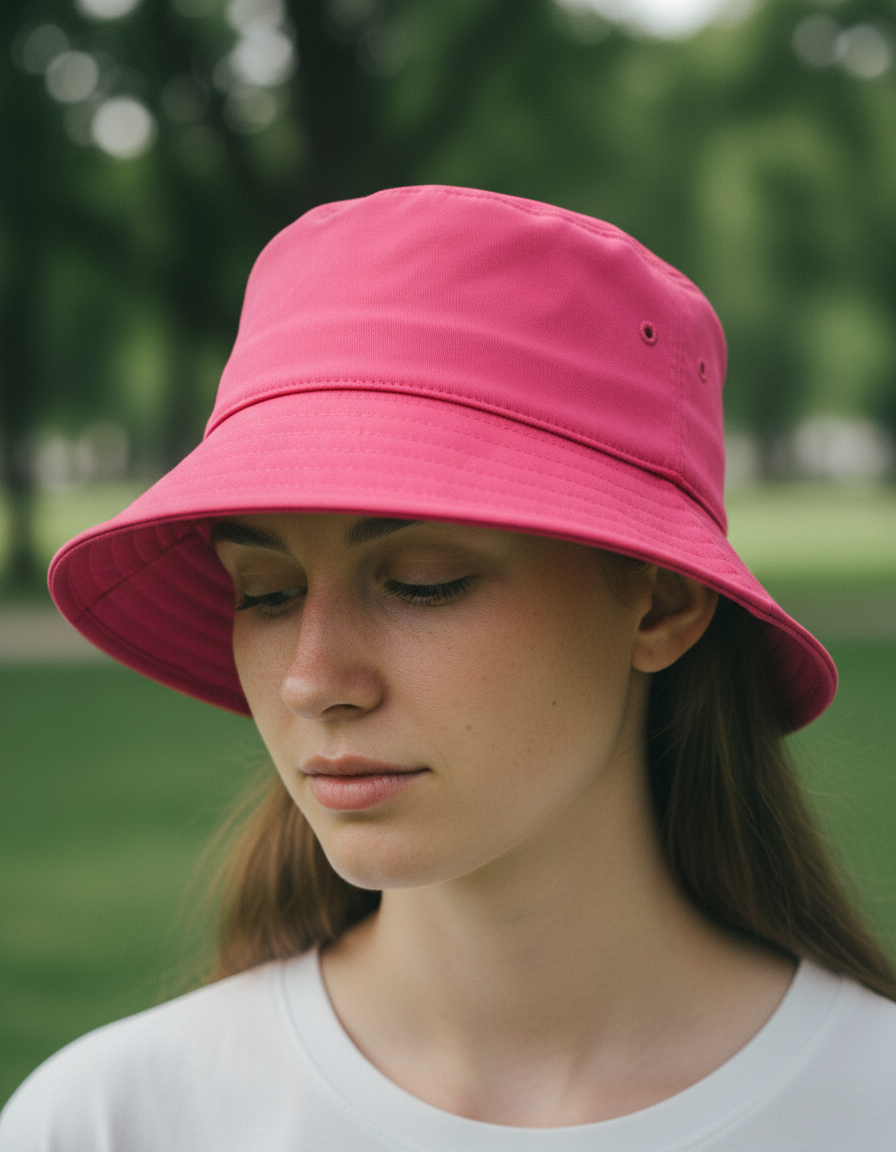Bucket hat in Pink
