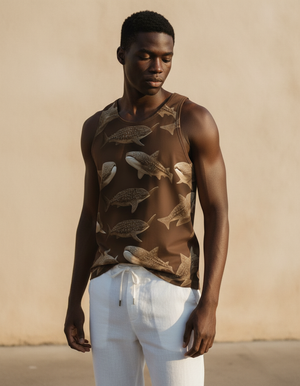 Amber Haze Azure Tank Top Men's Tank Top — Dripper
