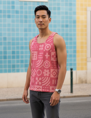 Men's Lava Falls Fleur tank tops