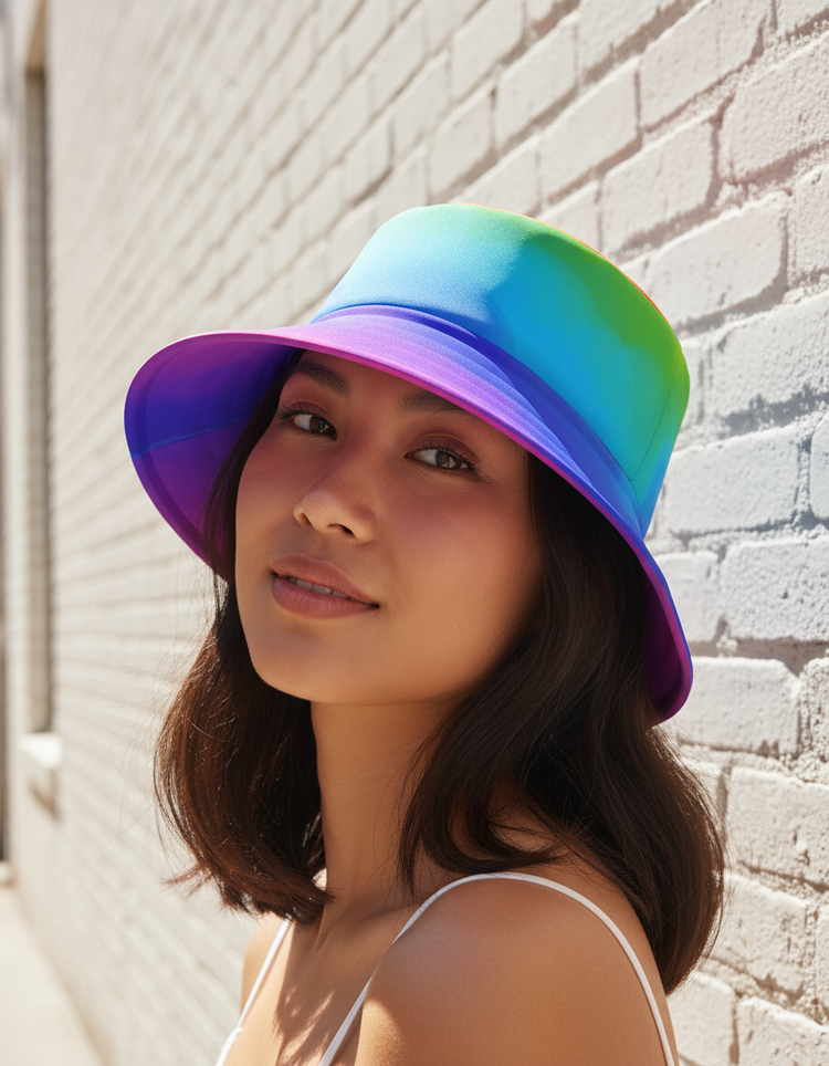 Spectral Wave Prism Bucket Hat