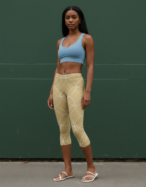 Shippō capri leggings