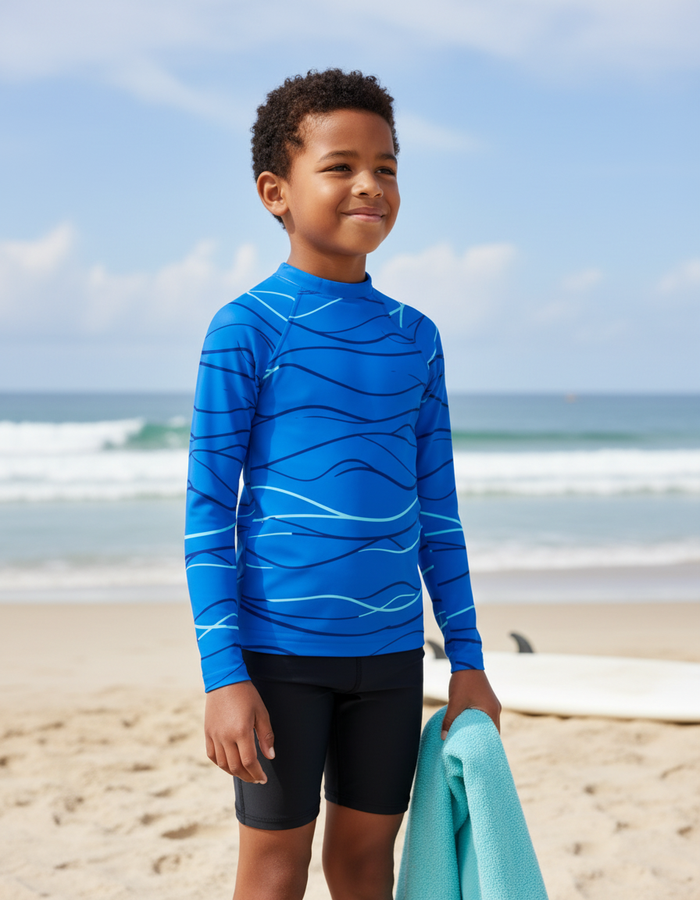 Rashguard — Kids Marina Aqua