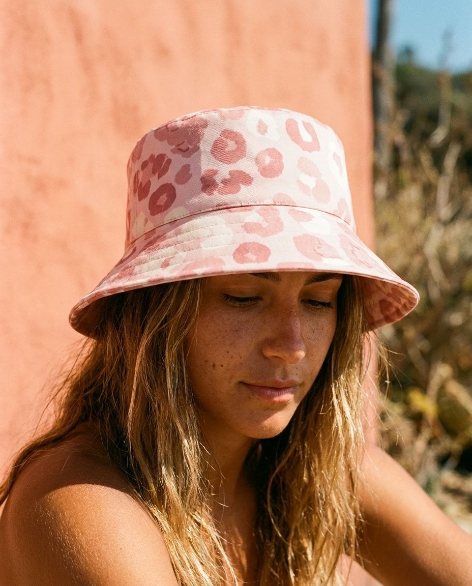 Millennial Pink Feline bucket hats — view 1 of 2