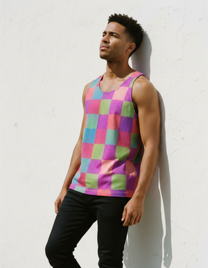 Rhodonite Pulse Tank Top Men's Tank Top — Dripper