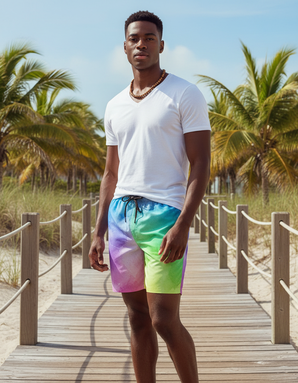 Men's Swim Trunks in Mosaic