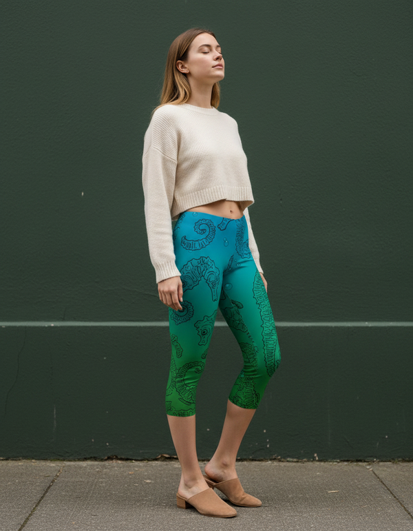 Seahorse Collection capri leggings