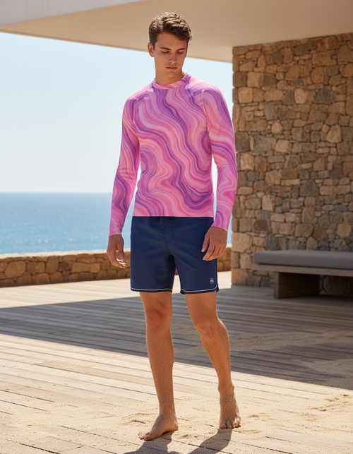 Nebula Rash Guard Men's Rashguard — Dripper