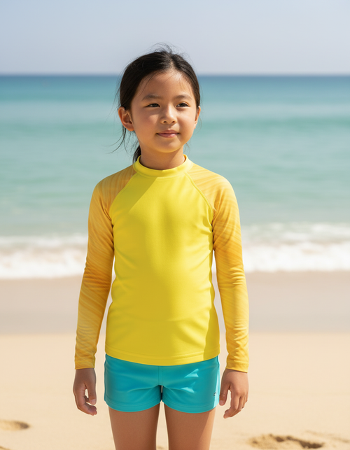 Yellow kids rashguards — Dripper