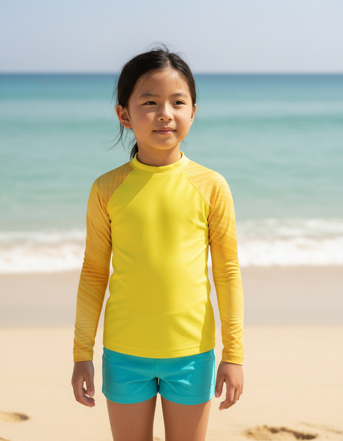 Rashguard — Kids Yellow Spectrum