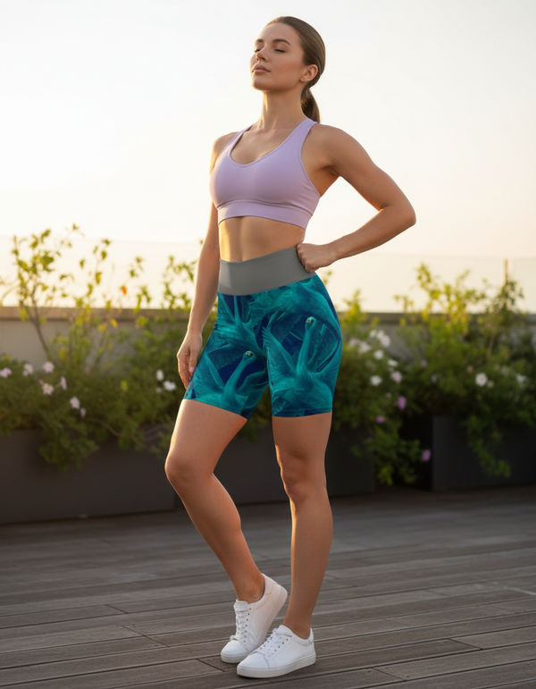 Swan Collection yoga shorts