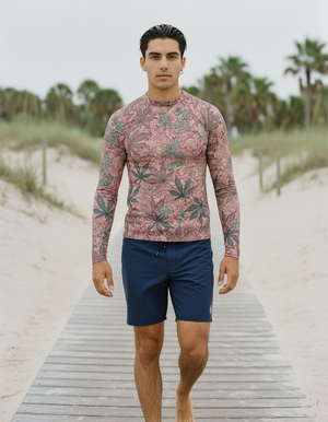 Men's Tea Rose Kumo men's rashguards