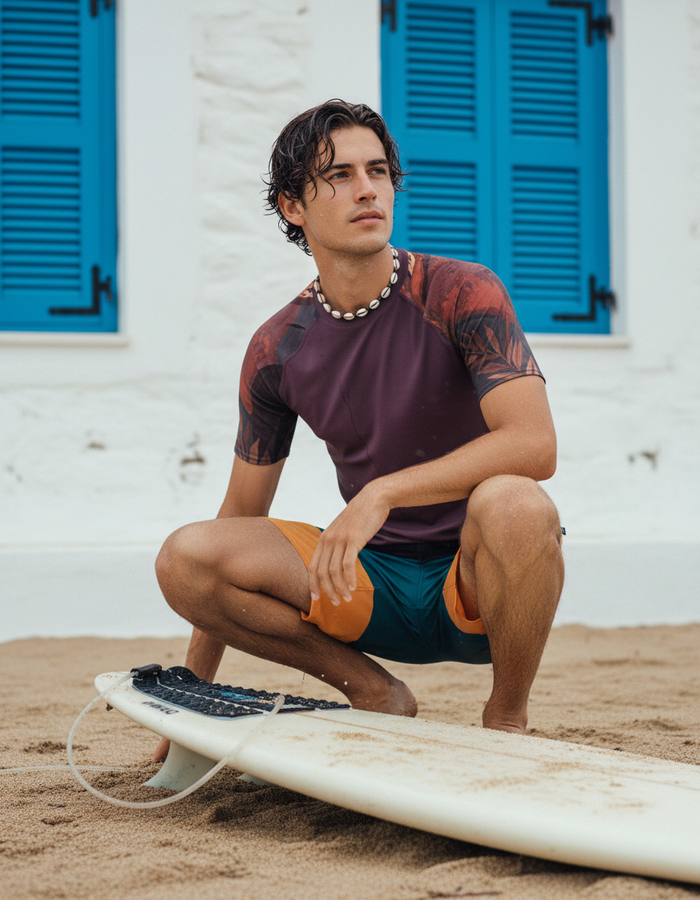 Rashguard — Men's Amaranth Tropique