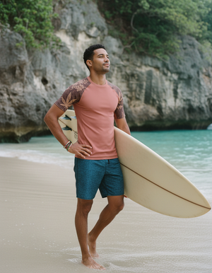 Men's Burnt Sienna Kumo men's rashguards