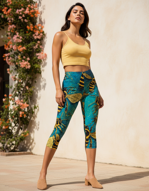 Bee Collection capri leggings