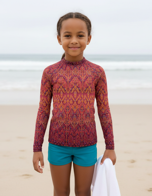 Lava Falls Siam Rash Guard Kids Rash Guard — Dripper
