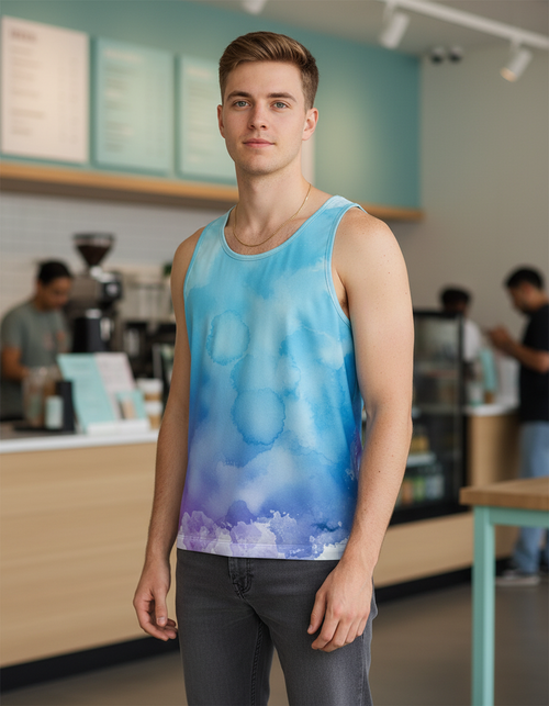 Marina Mosaic Tank Top Men's Tank Top — Dripper
