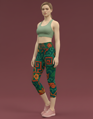 Tayal Capri Yoga Leggings Capri Yoga Leggings — Dripper