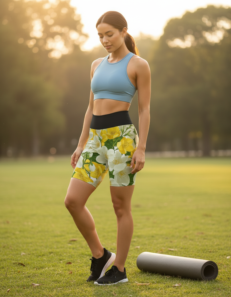 Desert Bloom Sahara Yoga Shorts