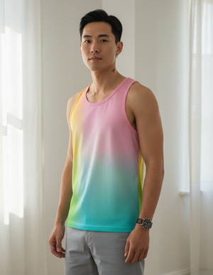 Men's Runway Emerald Prism men's tank tops