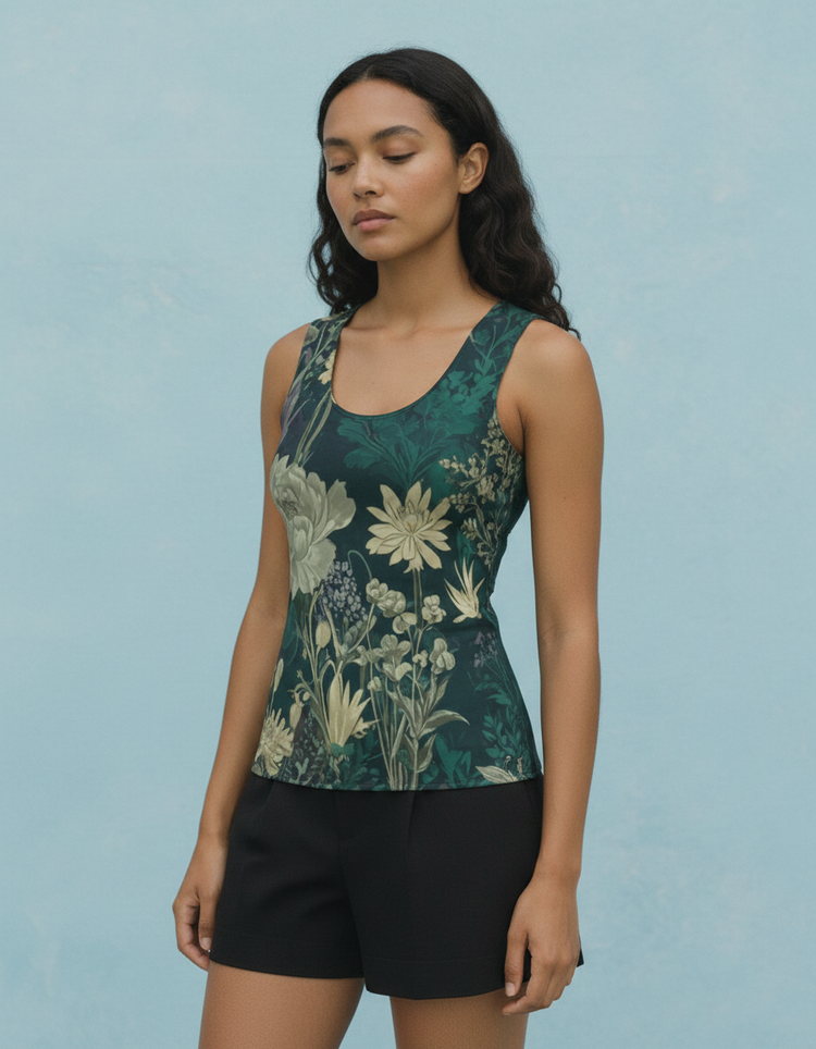 Women's Botanical Illustration Tank Top