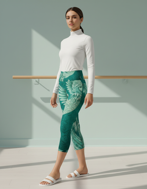Transformative Teal Celestial leggings