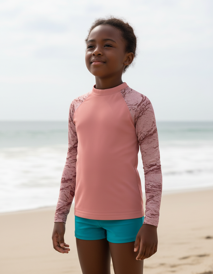 Rashguard — Kids Tea Rose Eclipse