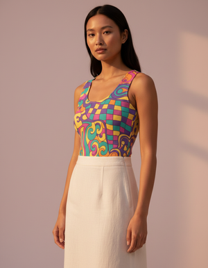 Trippy Tank Top Women's Tank Top — Dripper