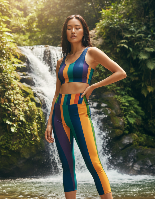 Vibrance Capri Yoga Leggings Capri Yoga Leggings — Dripper