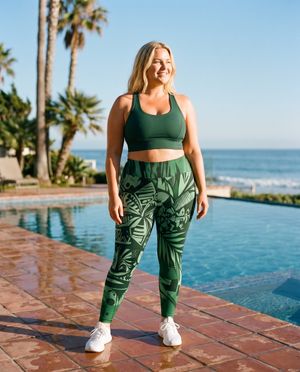 Runway Emerald Lani Kai plus size leggings