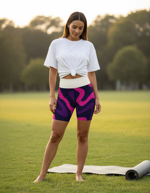 Lustre yoga shorts