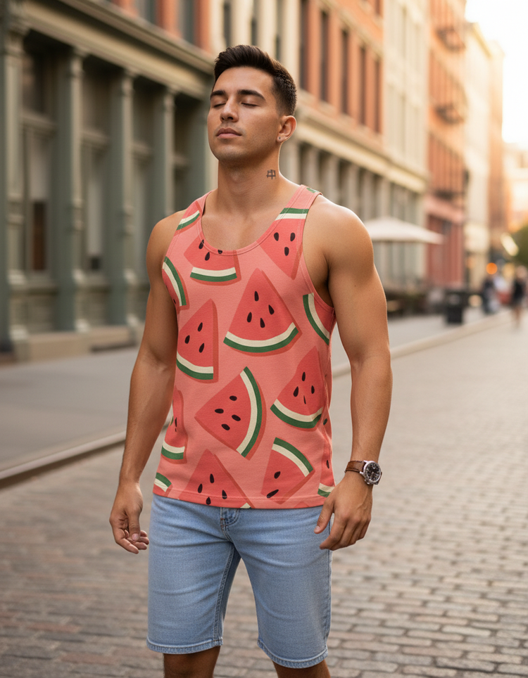 Juicy Wave Watermelon Tank Top
