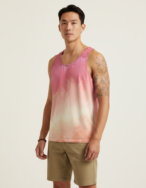 Men's Millennial Pink Radiance tank tops