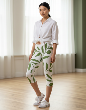 Verdant Leggings Capri Leggings — Dripper