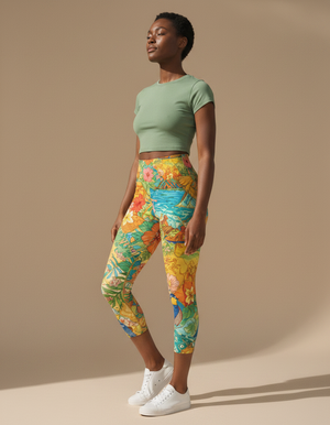 Muskmelon Kaimana capri yoga leggings