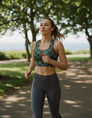 Chima Sports Bra Longline Sports Bra — Dripper