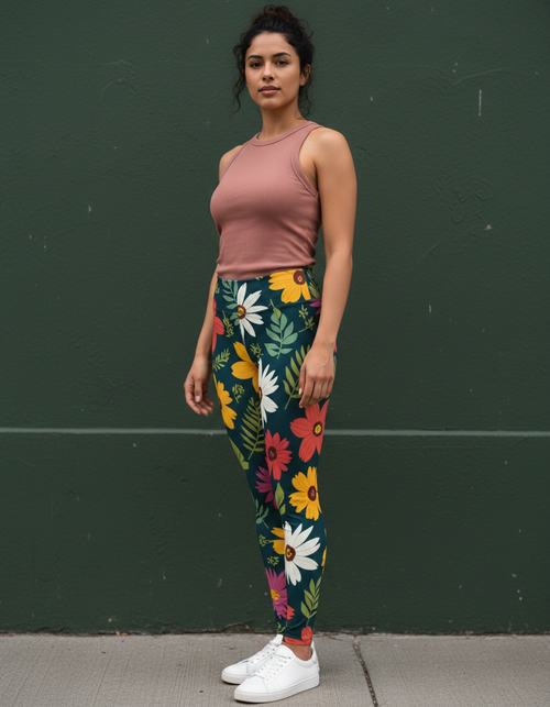 Daisy Leggings Women's Leggings — Dripper