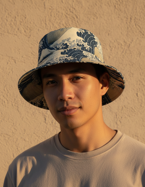 Crest bucket hats